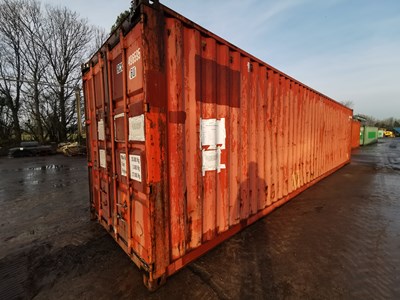 Lot 40 Ft Open Top Shipping Container