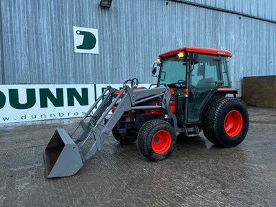 Lot Kubota L4200 4WD Compact Tractor, Front Loader With Bucket And 2 Spools