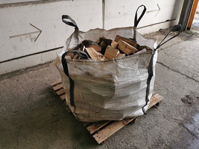 Lot Dumpy Bag Of Seasoned Logs