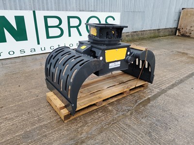 Lot Unused 2024 Mustang GRP1500 Hydraulic Rotating Grapple To suit 13-20 Ton Excavator ( Declaration Of Conformity Available)