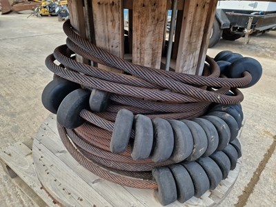 Lot 546 - Roll of Steel Cable with Rubber Rollers