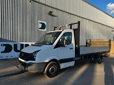 Lot 22 - Volkswagen Crafter CR35 TDI BMT, Rear Lift, Manual, Drop Sides (Reg Docs Available, Tested 4/26)
