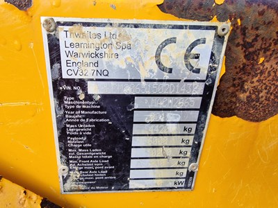 Lot 178 - 2015 Thwaites 6 Ton Dumper, Folding Roll Bar