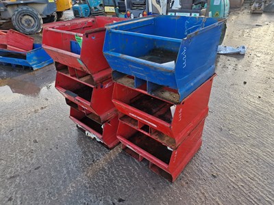 Lot 508 - 60cm x 60cm x 30cm Heavy Duty Steel Parts Tub (6 of)