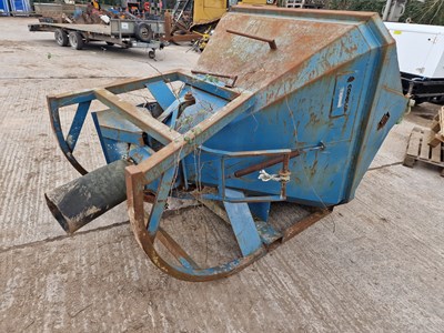 Lot 565 - Conquip 2000Ltr Concrete Pouring Skip to suit Crane