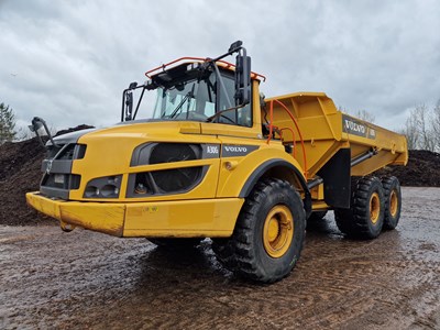 Lot 443 - 2019 Volvo A30G 6x6 Articulated Dumptruck, Tail Gate, Reverse Camera, A/C