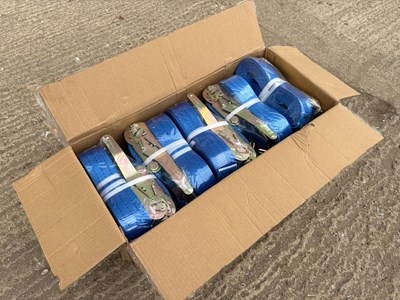 Lot 146 - Unused 1.5T ,8M Ratchet Straps (10 Of)