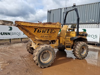 Lot 180 - 2002 Barford SXR6000 6 Ton Swivel Skip Dumper, Roll Bar