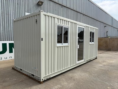 Lot 178 - Unused 20ft Office Unit, Kitchen, Wooden Flooring, Lights