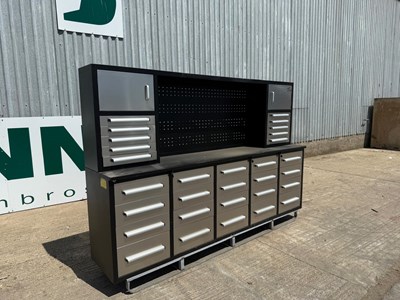 Lot 147 - Unused 10' Stainless Steel Tool Cabinet, 30 Drawer, 2 Cabinets