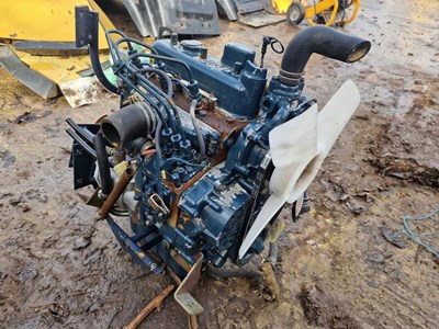 Lot 457 - Kubota D905 3 Cylinder Diesel Engine, Pulley Drive