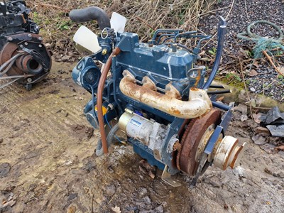 Lot 457 - Kubota D905 3 Cylinder Diesel Engine, Pulley Drive