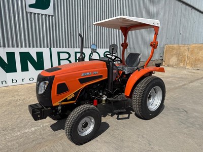 Lot 79 - Unused Jinma 4WD Compact Tractor 25 HP On Turf Tyres, 3 Point Linkage, 2 x Spool Valves, Draw Bar, 540/1000 PTO, Low & High Ratio, Lights, Roll Bar and Roof Canopy