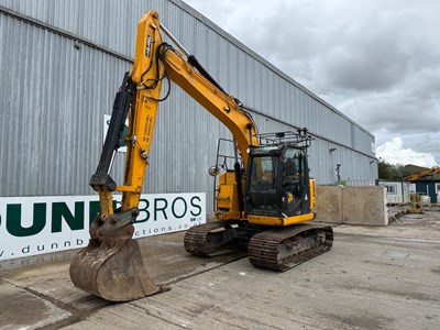 Lot 48 - 2018 JCB JZ141LC, 700mm Steel Tracks, Hydraulic Quick Hitch, Piped, LED Lights, Boxing Ring, Camera System