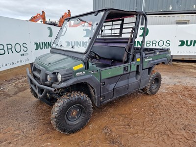 Lot 34 - 2016 Kawasaki Pro Mule DX 4WD Diesel Utility Vehicle, Half Cab Kit