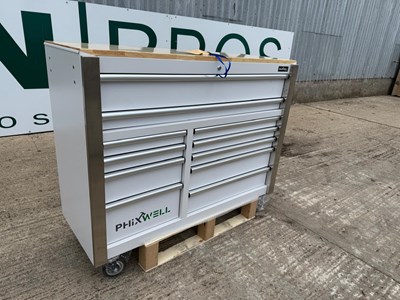 Lot 148 - Unused 11 Drawer Tool Cabinet PHIXWELL 138cm x 55cm x 98cm.