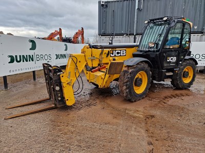 Lot 185 - 2016 JCB 540-140 Hi Viz Turbo Powershift Telehandler, Fork Positioner, Sway, Safe Load Indicator, Forks, A/C