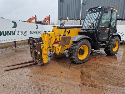 Lot 186 - 2015 JCB 535-125 Hi Viz Turbo Powershift Telehandler, Fork Positioner, Sway, Safe Load Indicator, Forks, A/C