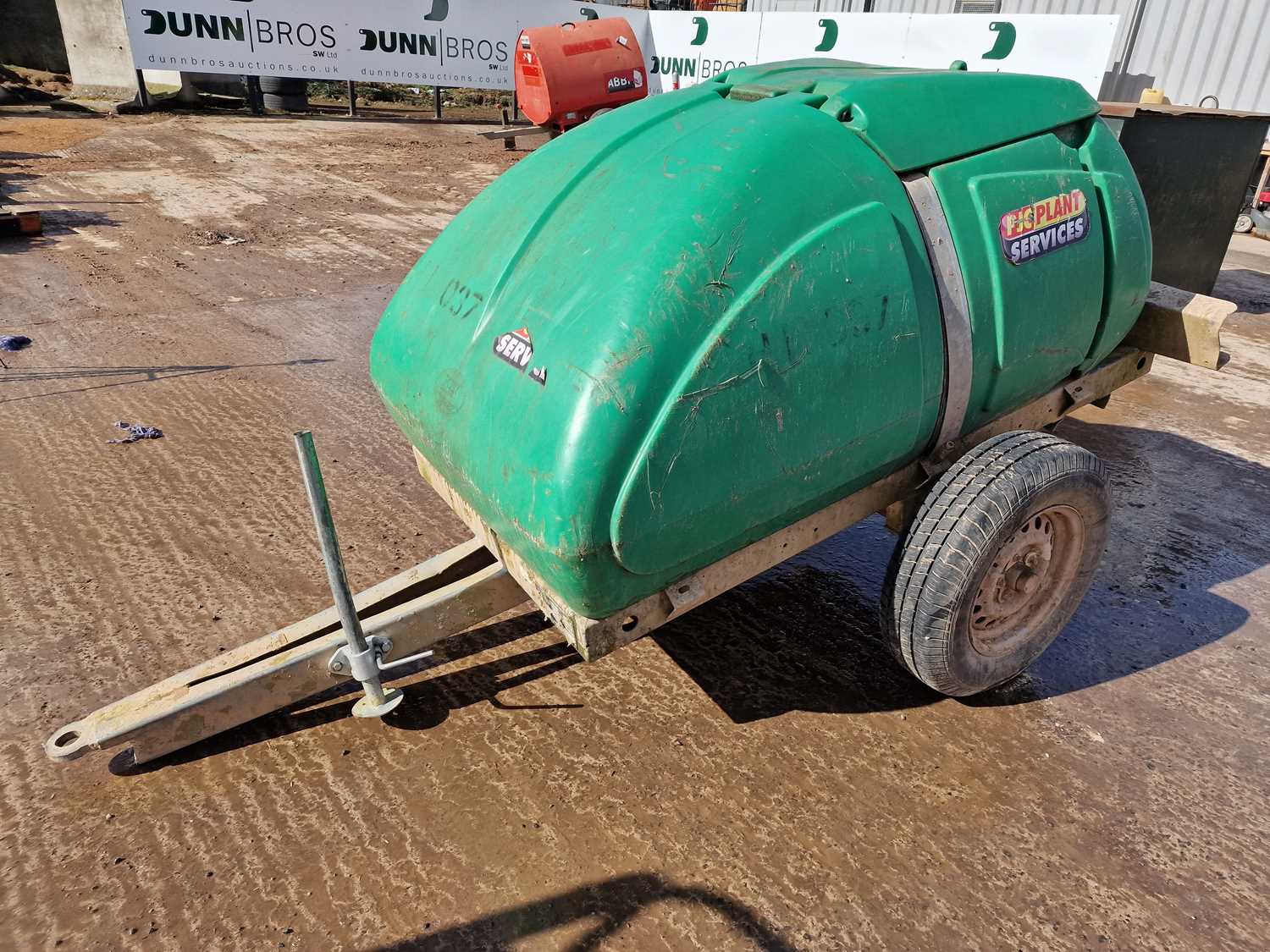 Lot 76 - 2016 Western 1100 Litre Single Axle Plastic Water Bowser