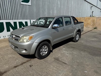 Lot 6 - 2008 Toyota HiLux 3.0, 4x4 Double Cab, A/C, Tow Bar.