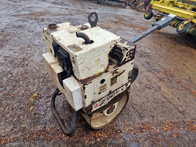 Lot 234 - 2014 Terex MBR71 Single Drum Vibrating Pedestrian Roller