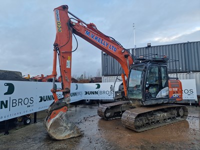 Lot 274 - 2019 Hitachi ZX130LCN-6, 700mm Steel Tracks, VG, CV, Hill Hydraulic QH, Piped, 3 Way Camera, A/C, 72", 48", 24", 18" Bucket