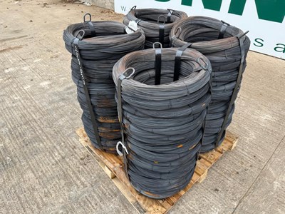 Lot 66 - Unused Pallet Of 10KG Re Bar Coils, Gross Weight 1220KG