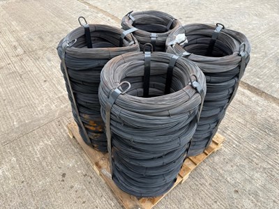 Lot 66 - Unused Pallet Of 10KG Re Bar Coils, Gross Weight 1220KG