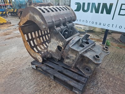 Lot 287 - Hydraulic Rotating Selector Grab 65mm Pin to suit 13 Ton Excavator