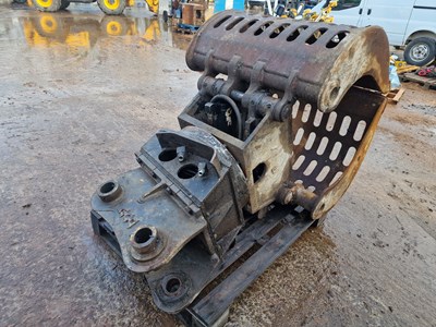 Lot 287 - Hydraulic Rotating Selector Grab 65mm Pin to suit 13 Ton Excavator