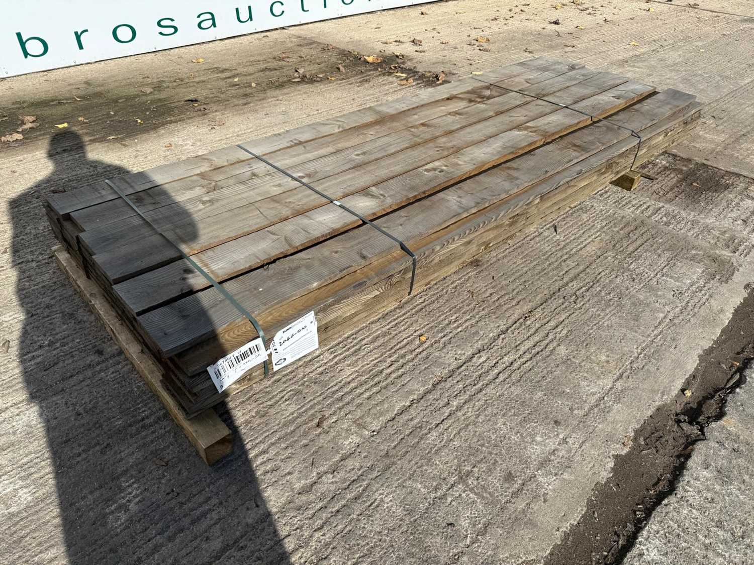 91 - Tanalised Timber Boards 22mm x 150mm x 3000mm (55 Of)