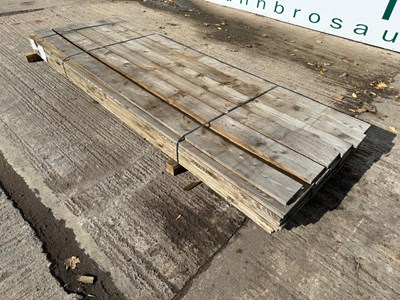 Lot 91 - Tanalised Timber Boards 22mm x 150mm x 3000mm (55 Of)