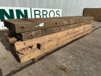 Lot 77 - Used 5M x 1M Wooden Bog Mats (5 Of)