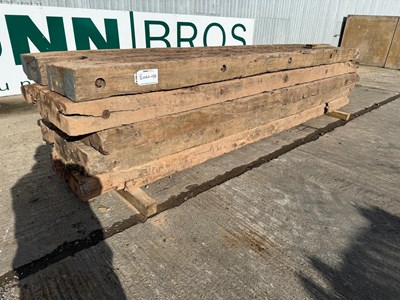 Lot 75 - Used 5M x 1M Wooden Bog Mats (5 Of)