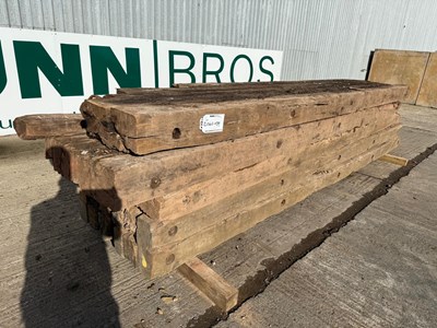 Lot 72 - Used 5M x 1M Wooden Bog Mats (5 Of)