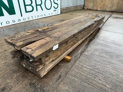 Lot 85 - Used 5M x 1M Wooden Bog Mats 100MM (5 Of)