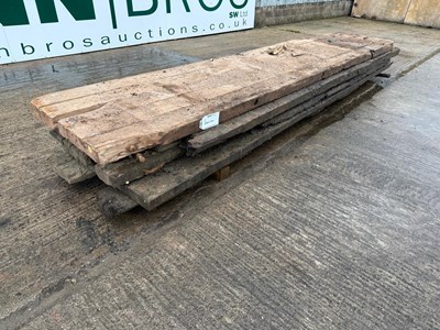 Lot 83 - Used 5M x 1M Wooden Bog Mats 100MM (5 Of)