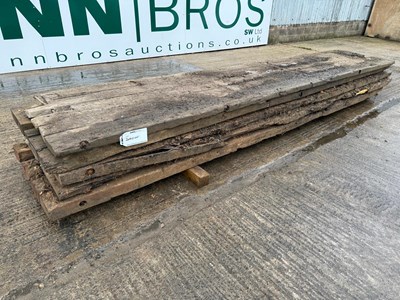 Lot 84 - Used 5M x 1M Wooden Bog Mats 100MM (5 Of)