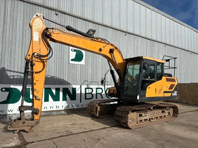 Lot 2 - 2017 Hyaundai HX140 Excavator, 700mm Steel Tracks, Strickland Hydraulic Quick Hitch, Piped, Boxing Ring, Warning Beacons, A/C
