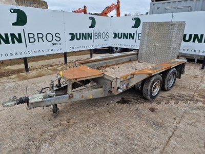 Lot 44 - 2006 Ifor Williams GX84 2.7 Ton Twin Axle Plant Trailer, Ramp