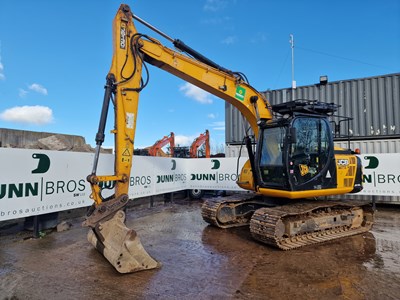 Lot 379 - 2015 JCB JS130LC 700mm Steel Tracks, VG, CV, JCB Hydraulic QH, Piped, Reverse Camera, A/C, Rhinox 72" Bucket (EPA Compliant)