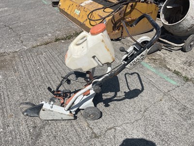 Lot Stihl Petrol Quick Cut Saw Trolley