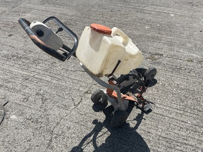 Lot Stihl Petrol Quick Cut Saw Trolley