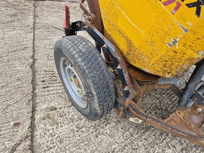 Lot Terex MBR71 Single Drum Vibrating Pedestrian Roller, Single Axle Trailer