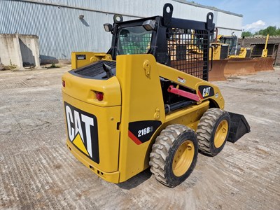 Lot 2012 CAT 216B3 Skidsteer Loader, Piped, Bucket