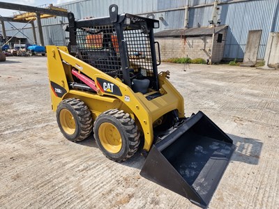 Lot 2012 CAT 216B3 Skidsteer Loader, Piped, Bucket