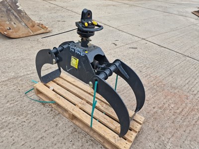 Lot Unused Haner HWG100 Hydraulic Rotating Log Grab to suit Crane