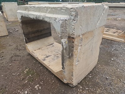 Lot 200cm x 100cm x 145cm Concrete Culvert, 160cm x 100cm Inner, 3.5 Ton (BEING SOLD FROM IMAGES)