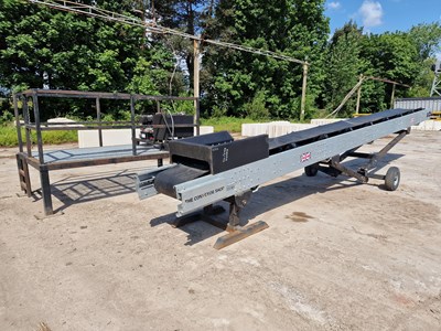 Lot 438 - The Conveyor Shop 10m Stock Piler / Picking Station , Power Pack Platform with Loncin Diesel Engine