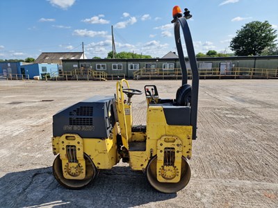 Lot 2000 Bomag BW80ADH-2 Double Drum Vibrating Roller, Roll Bar, 800mm Drum